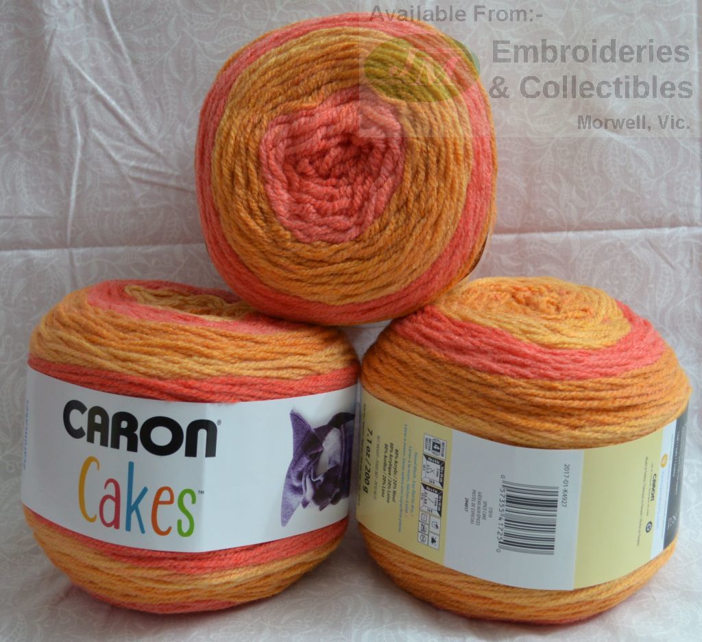 Caron Cakes, 200g (7.1oz) Approx. 350m, Premium Soft Yarn, Colour SPICE