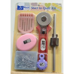 Birch Start To Quilt Kit (057066) Rotary Cutter, Tape, Needles etc
