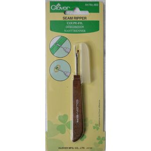 Clover Seam Ripper 463, Easily Cuts Threads, With Safety Cover