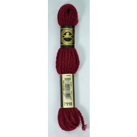 DMC Tapestry Wool #7110 DARK RED Laine Colbert wool 8m Skein