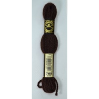 DMC Tapestry Wool #7469 BLACK BROWN Laine Colbert wool 8m Skein