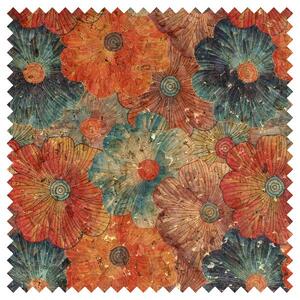 CORK Fabric, 18&quot; x 15&quot; Prepack, For Bags, Purses, Colourful Flowers #1002