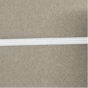 WHITE 6mm Double Knitted Elastic Per Metre