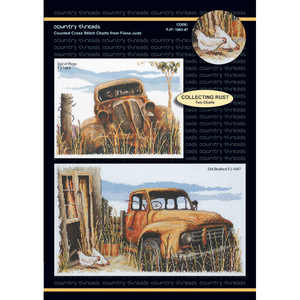 Collecting Rust Counted Cross Stitch by Country Threads FJP-1043/47 Charts, 14ct Aida &amp; Threads