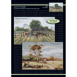Australian Classics-1 Counted Cross Stitch by Country Threads FJ-4004/07 - 14ct Aida, Chart &amp; Threads
