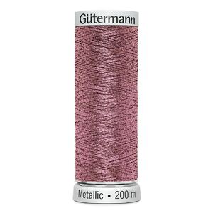 Gutermann Metallic #7012 PINK, 200m Machine Embroidery Thread