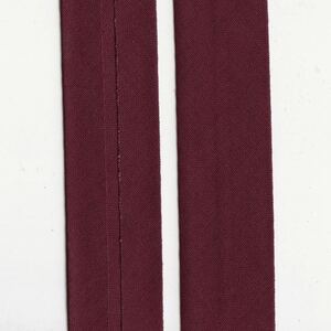 WINE 12mm Cotton Bias Binding Single Folded, x 10 Metres