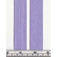 LILAC Cotton Bias Binding, 25mm Single Folded, 10 Metre Pack