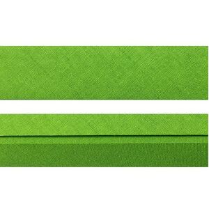 LIME GREEN 25mm 100% Cotton Bias Binding Single Folded, 10 Metre Card