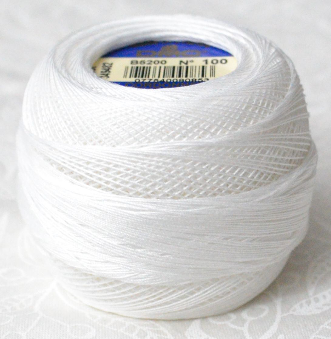 DMC Cordonnet Special, 6 Cord Crochet Cotton, Size 100, 20g Ball, B5200 ...