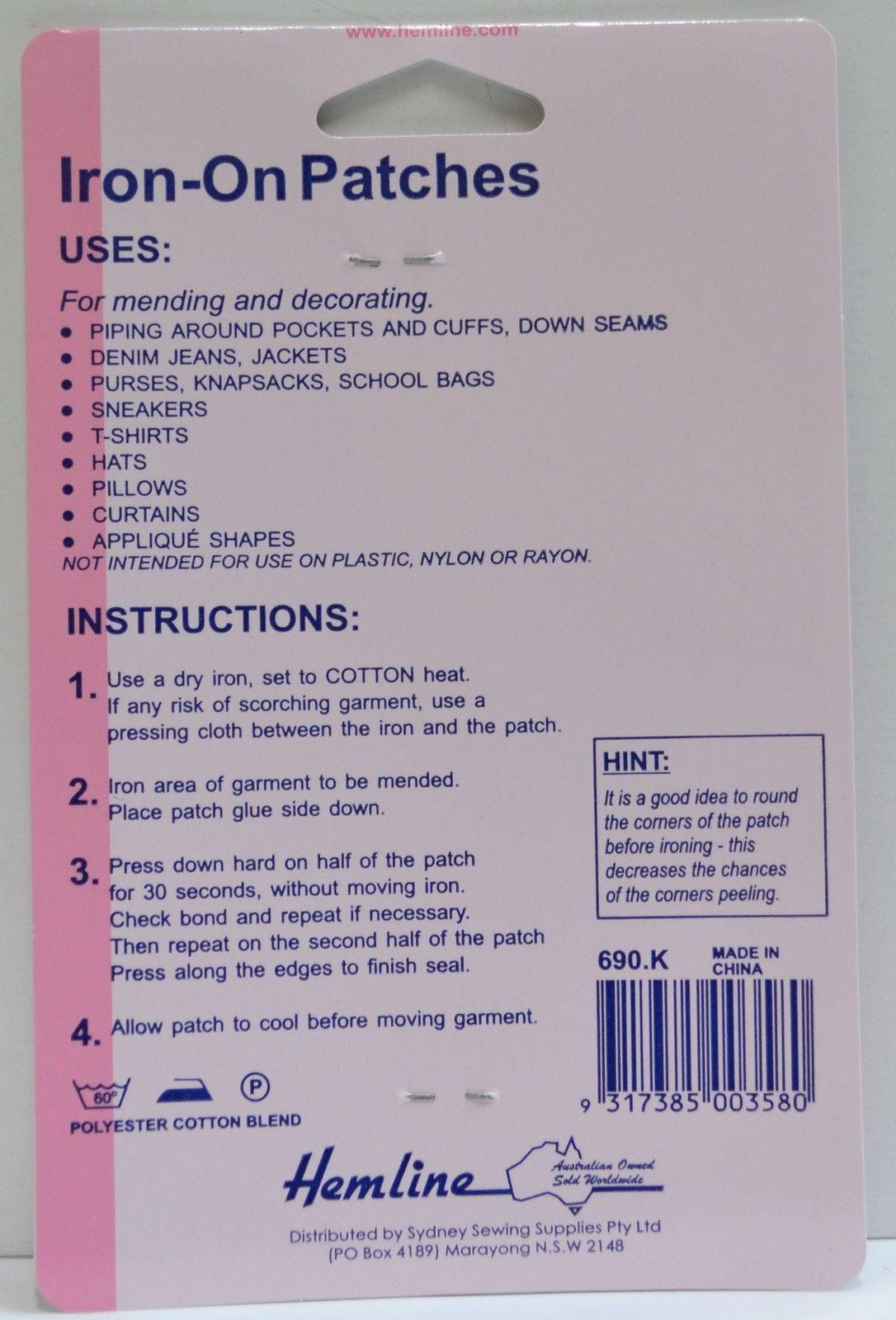 Hemline Iron-On Mending Patches Cotton Drill 2 Pieces 10cm x 15cm Strong & Easy - Foto 9 di 13