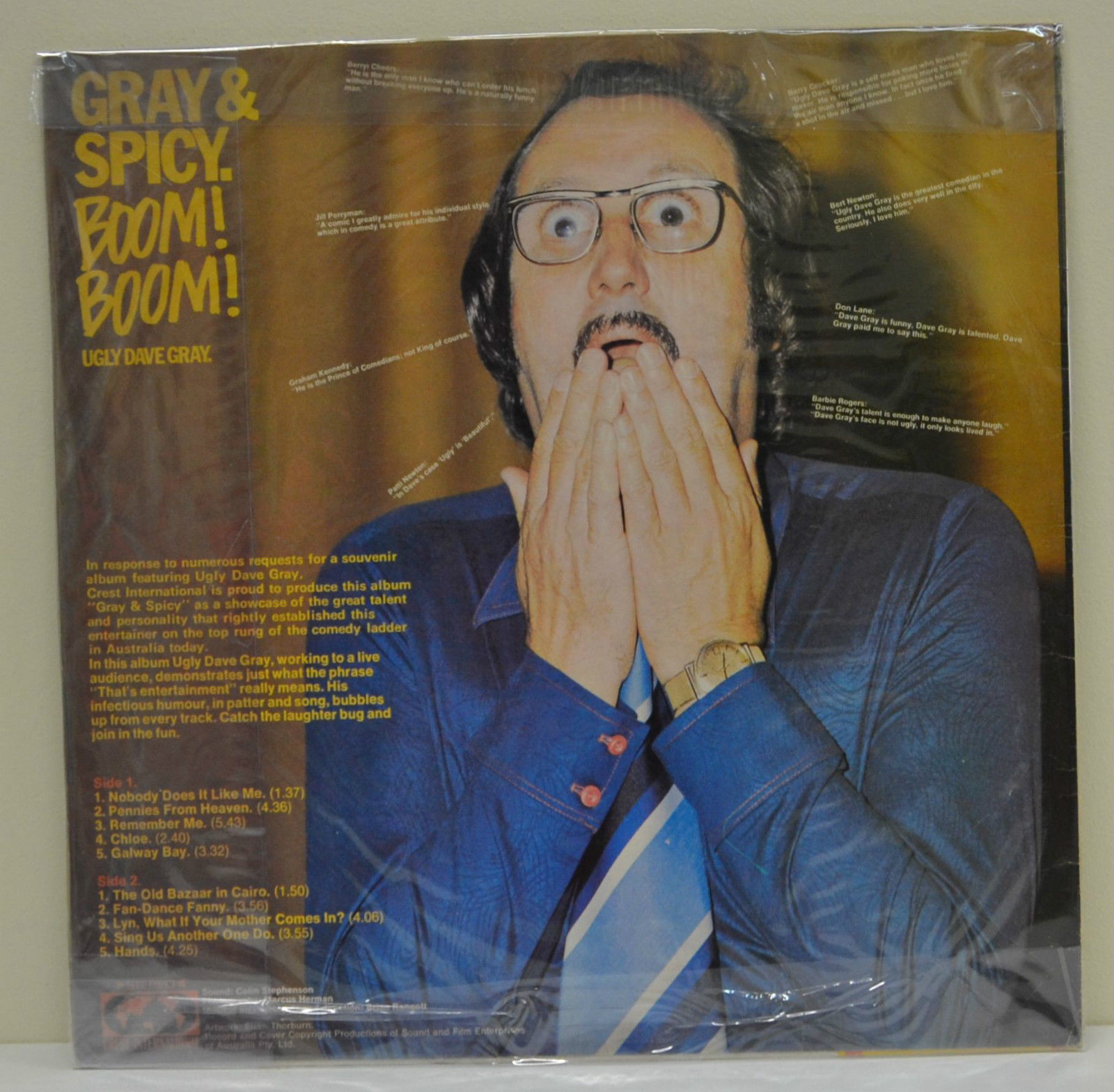 Ugly Dave Gray, Gray And Spicy Boom! Boom!, 12