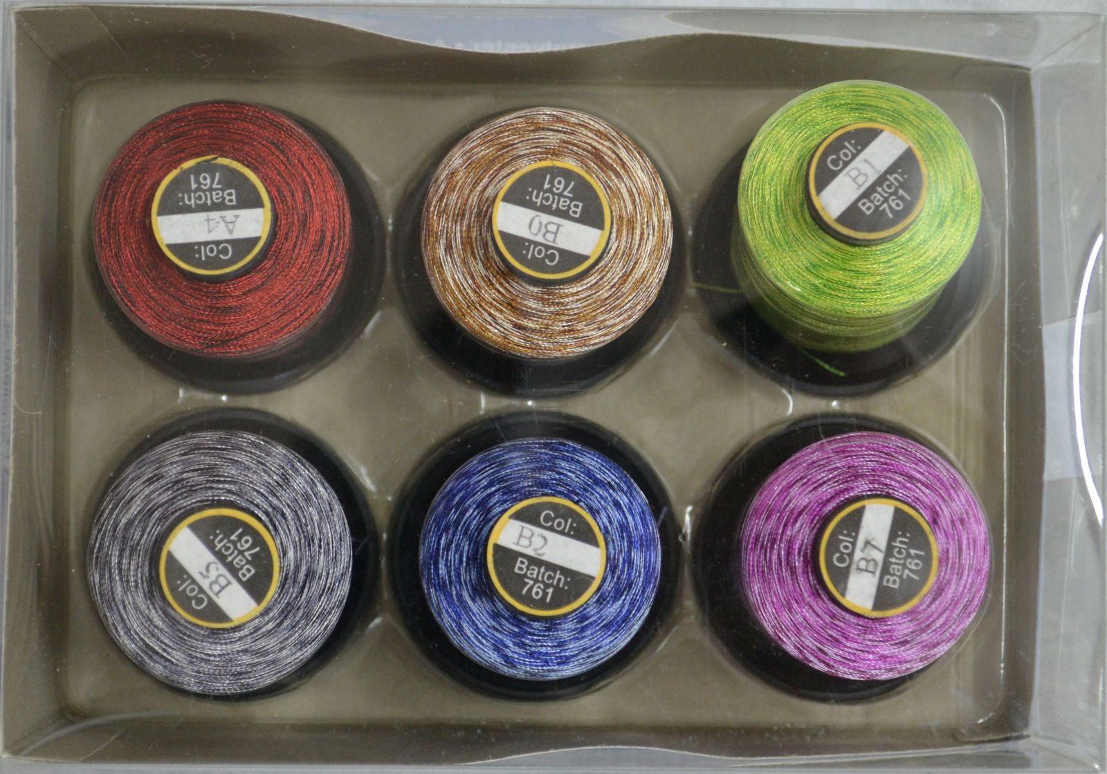 QA Variegated Machine Embroidery Thread x 6 1000m Spools 9317385214849 eBay
