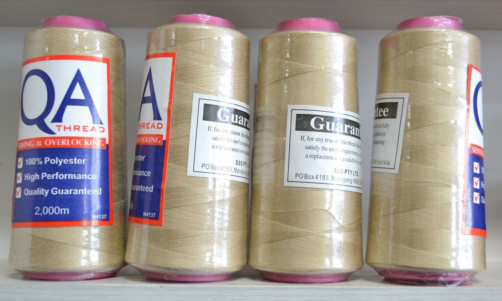 4 Spools QA (Hemline) 2000m Overlocker Sewing Thread, Choose Colour, Full Range - Picture 16 of 161
