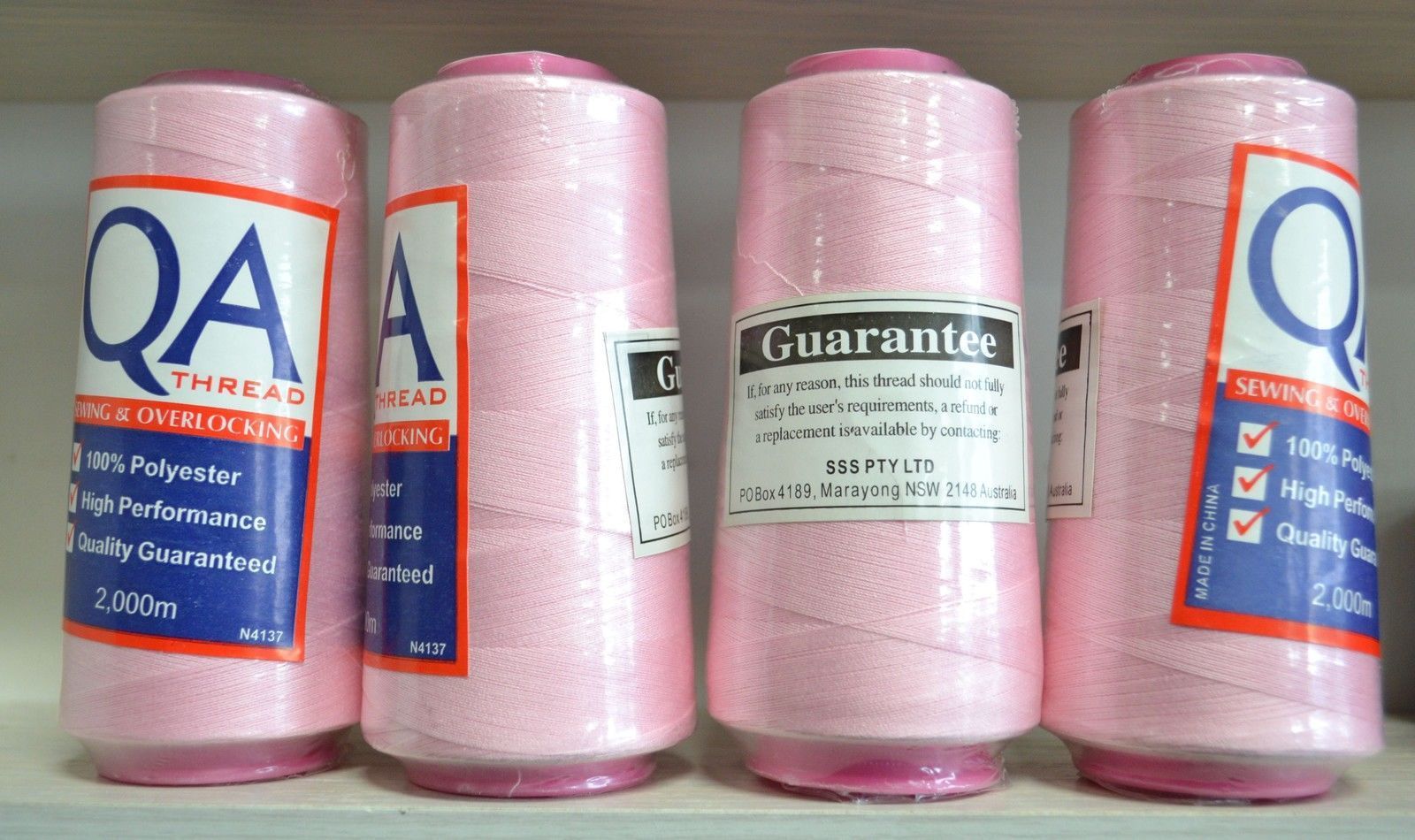 4 Spools QA (Hemline) 2000m Overlocker Sewing Thread, Choose Colour, Full Range - Picture 100 of 161