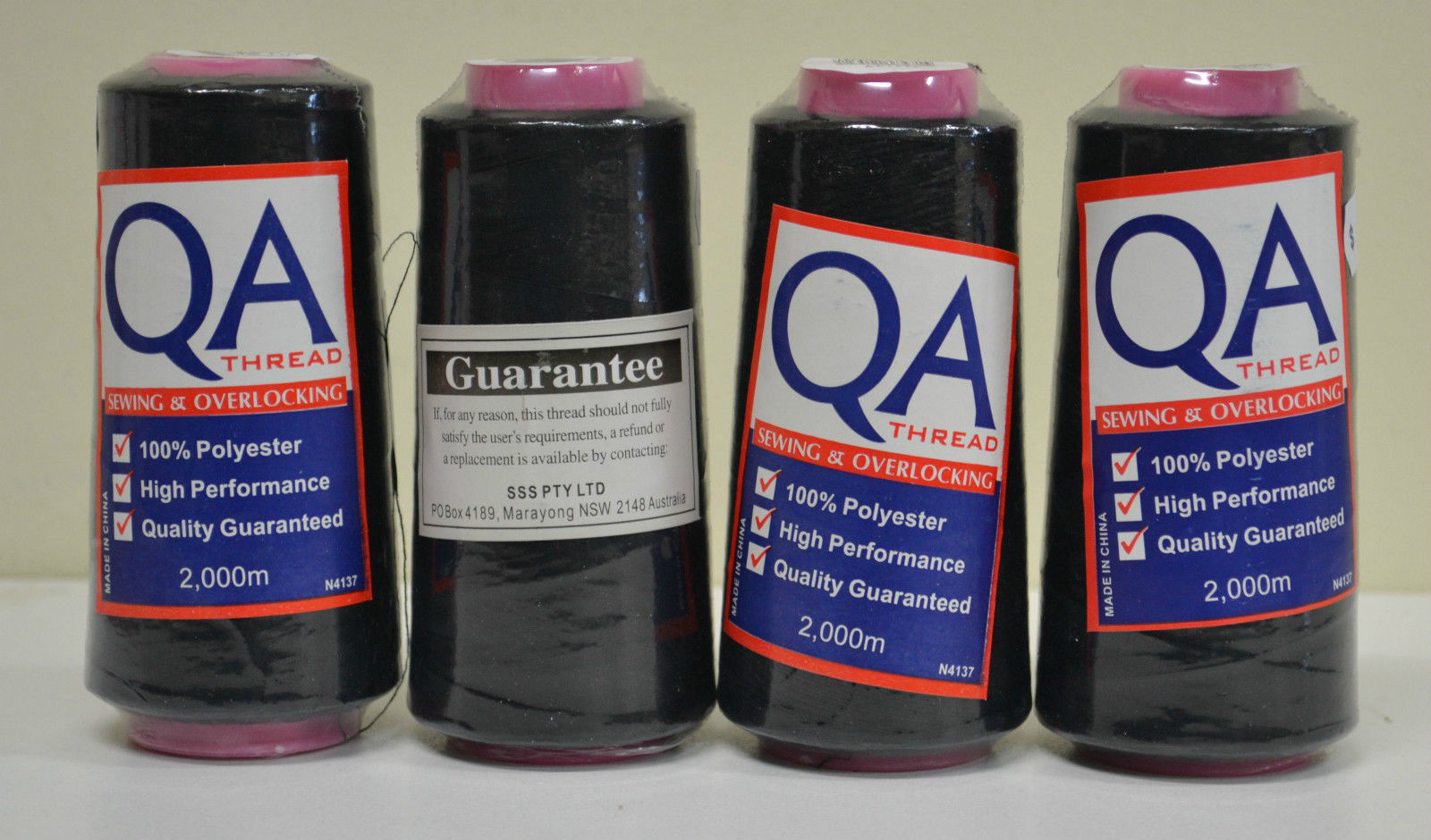 4 Spools QA (Hemline) 2000m Overlocker Sewing Thread, Choose Colour, Full Range - Picture 9 of 161