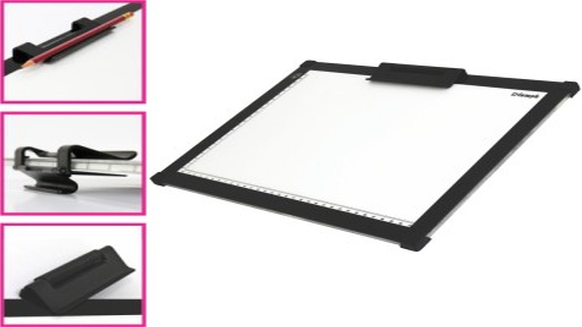 Triumph Led Light Pad A4 White 230mm x 320mm x 8mm, With Angle Stand and adjustable illumination