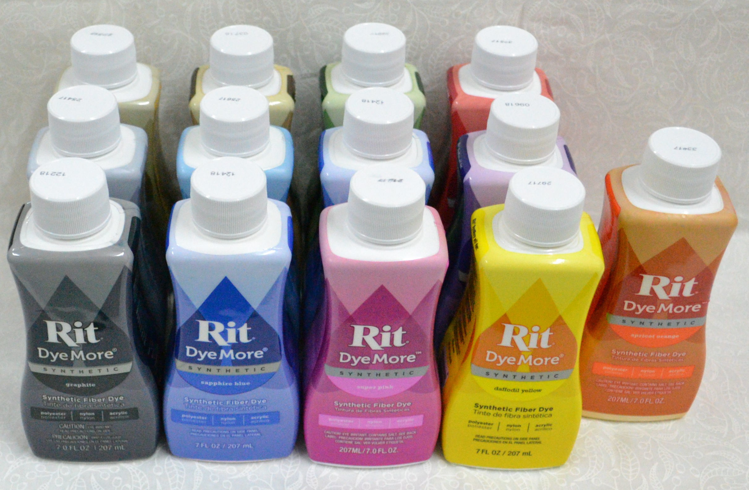 RIT Liquid DyeMore, Synthetic Fabrics, Dye More, 207ml, Select Colour /  Quantity