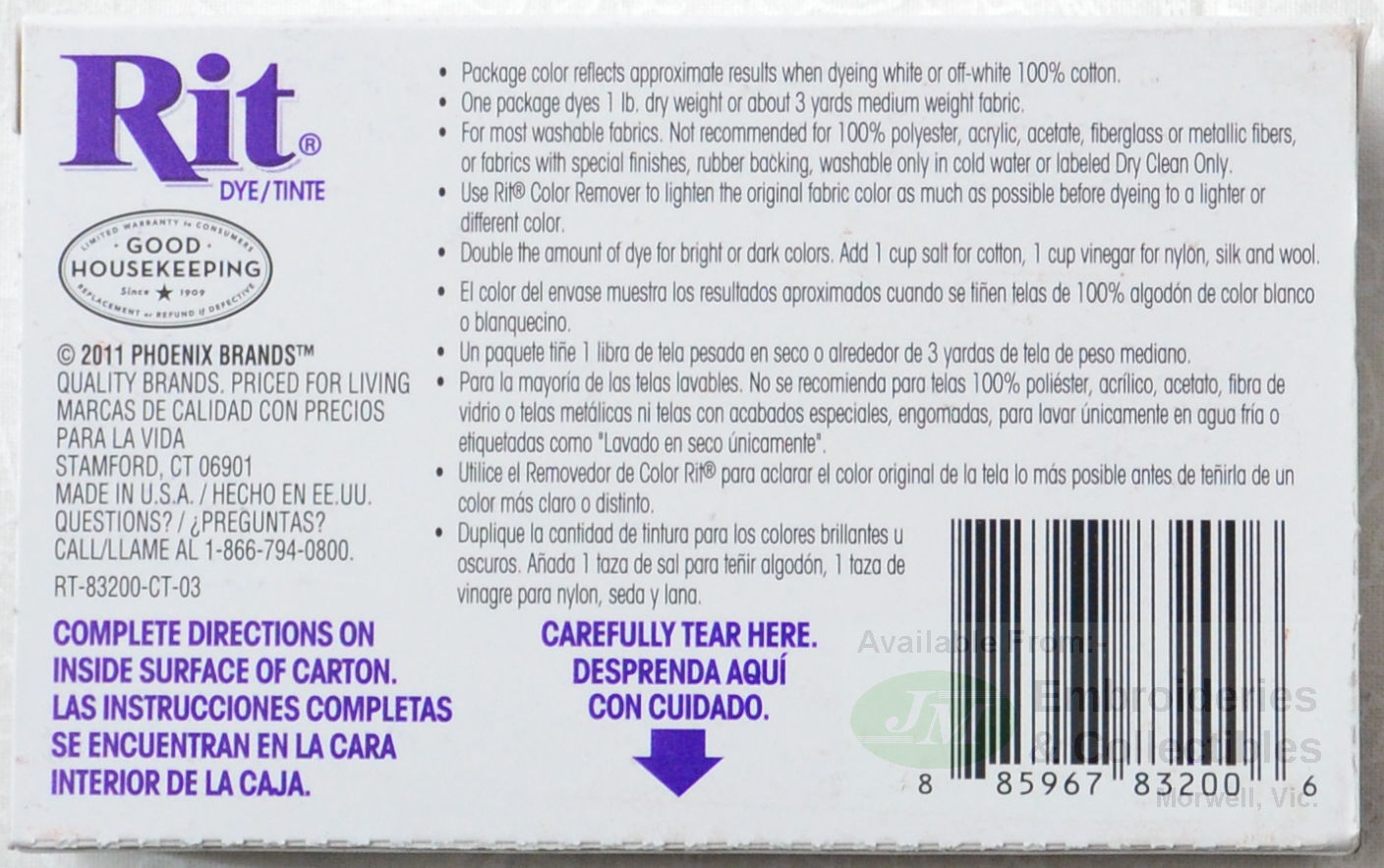 RIT Powder Fabric Dye 31.9g Packet, Versatile Dye, Select Colour Tracked Post - Picture 7 of 26