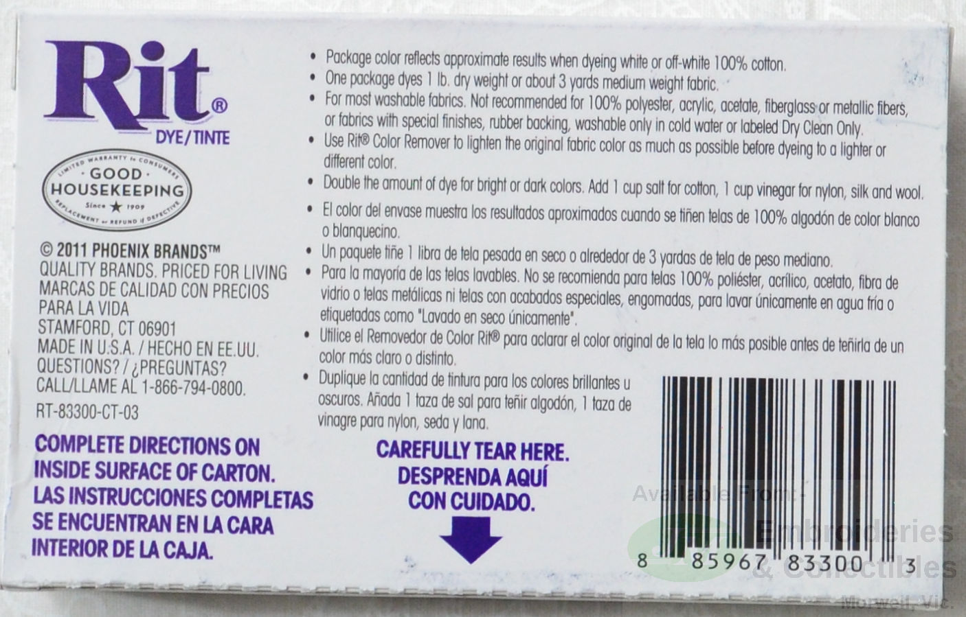 RIT Powder Fabric Dye 31.9g Packet, Versatile Dye, Select Colour Tracked Post - Picture 15 of 26