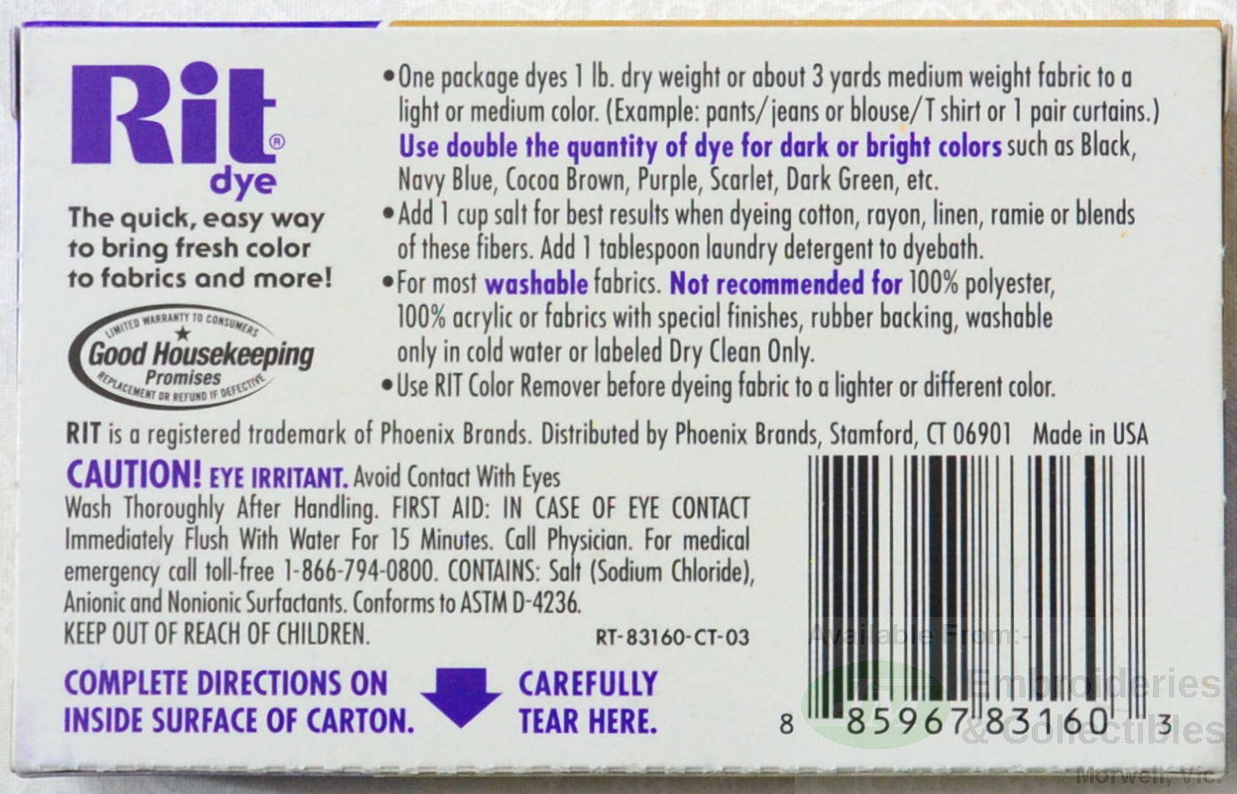 RIT Powder Fabric Dye 31.9g Packet, Versatile Dye, Select Colour Tracked Post - Picture 23 of 26