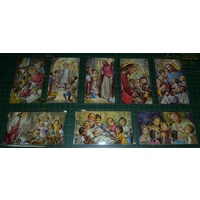 Brethren Series Laminated Holy Cards, Set Of 8 Cards, 1 Of Each Design, 105 x 65mm