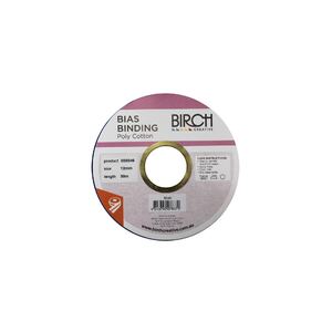 Birch PURPLE Polycotton Bias Binding 12mm x 30m roll