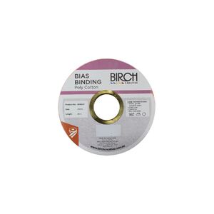 Birch BABY PINK Polycotton Bias Binding 25mm x 30m roll (008047)