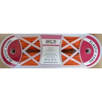 Birch Elastic Cord ORANGE per Metre, Drawcord Elastic