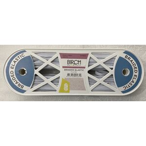 100m Roll 6mm WHITE Premium Braided Elastic, 100% Polyester