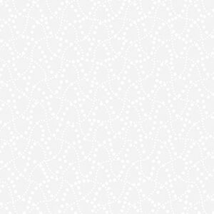 Night & Day 2 Dots Wave White 110cm Wide Cotton Fabric 0206/0509