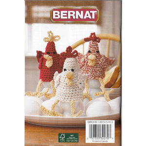 Bernat Crochet Pattern Book, Country Kitchen, Baskets, Cozies Aprons etc.