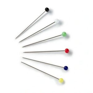 Prym Glass-Headed Pins, 0.80 x 48mm, Multi-Colour, 30g Box