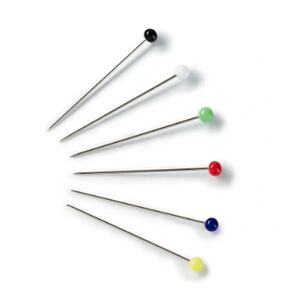 Prym Glass-Headed Pins, 0.60 x 30mm, Multi-Colour, 20g #029217
