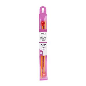 Birch 18cm x 4.00mm Childrens Knitting Needles
