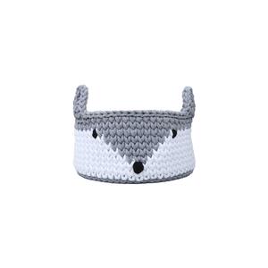 ReTwisst DIY Mini FOX Basket Bag Crochet Kit GREY 3005, (Recycled Craft Yarns)