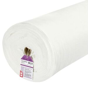 Birch Wadding Sew In 100cm Wide, WHITE, Soft Texture Per METRE