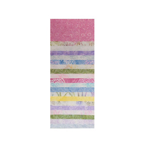 Batik Australia "COUNTRY FLORALS", 40 x 10 Inch Fabric Squares - LIMITED STOCK