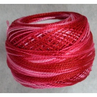 DMC Perle (Pearl) 8 Cotton #107 VARIEGATED CARNATION 10g Ball 80m