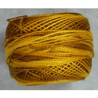 DMC Perle (Pearl) 8 Cotton #111 VARIEGATED MUSTARD 10g Ball 80m
