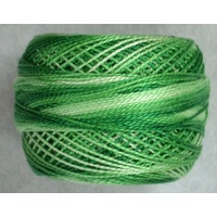 DMC Perle (Pearl) 8 Cotton #125 VARIEGATED SEAFOAM GREEN 10g Ball 80m