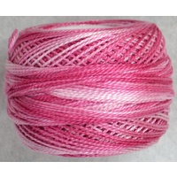 DMC Perle (Pearl) 8 Cotton #48 VARIEGATED BABY PINK 10g Ball 80m