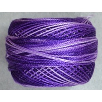 DMC Perle (Pearl) 8 Cotton #52 VARIEGATED VIOLET 10g Ball 80m