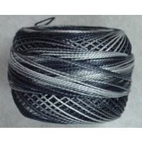 DMC Perle (Pearl) 8 Cotton #53 VARIEGATED STEEL GREY 10g Ball 80m