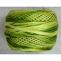 DMC Perle (Pearl) 8 Cotton #92 VARIEGATED AVOCADO 10g Ball 80m