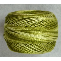 DMC Perle (Pearl) 8 Cotton #94 VARIEGATED KHAKI GREEN 10g Ball 80m