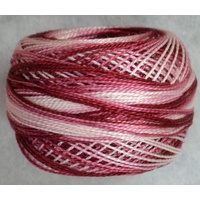 DMC Perle (Pearl) 8 Cotton #99 VARIEGATED MAUVE 10g Ball 80m