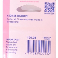 Hemline Bobbins Metal Type 120.08 Suits Swiss Made Elna, Pack of 3, See Pack