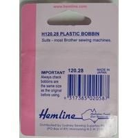 Hemline Bobbins, Brother drop In Bobbins, Pack of 3 Bobbins (120.28)
