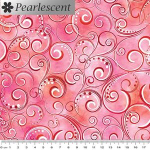 Pearl Splendour ROSE Pearlescent, 110cm Wide Cotton Fabric 12707P/24